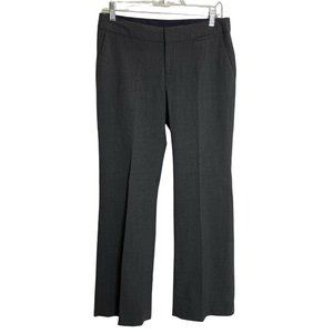 Banana Republic Martin Fit Trouser Pants Gray Lined Pleated Wool Blend Size 4